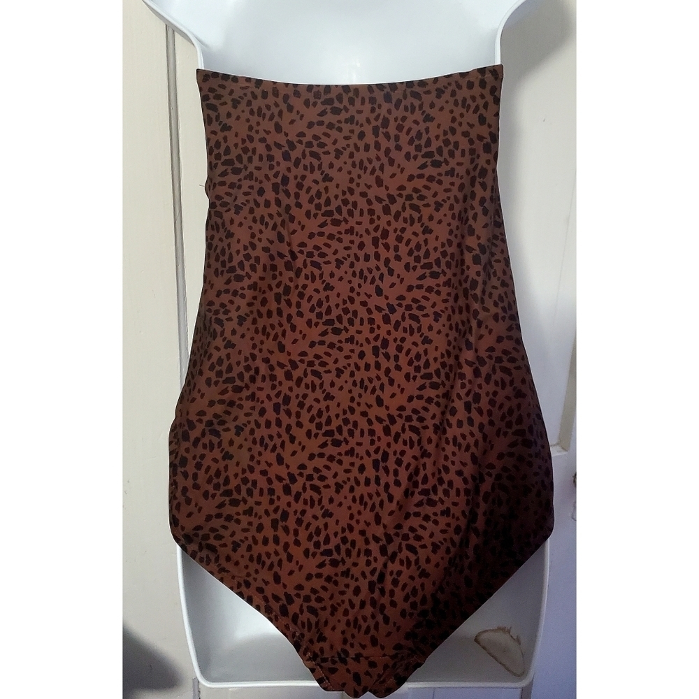NEW Kona Sol Bandeau Flounce High Coverage One Piece Swimsuit - Picture 11 of 16